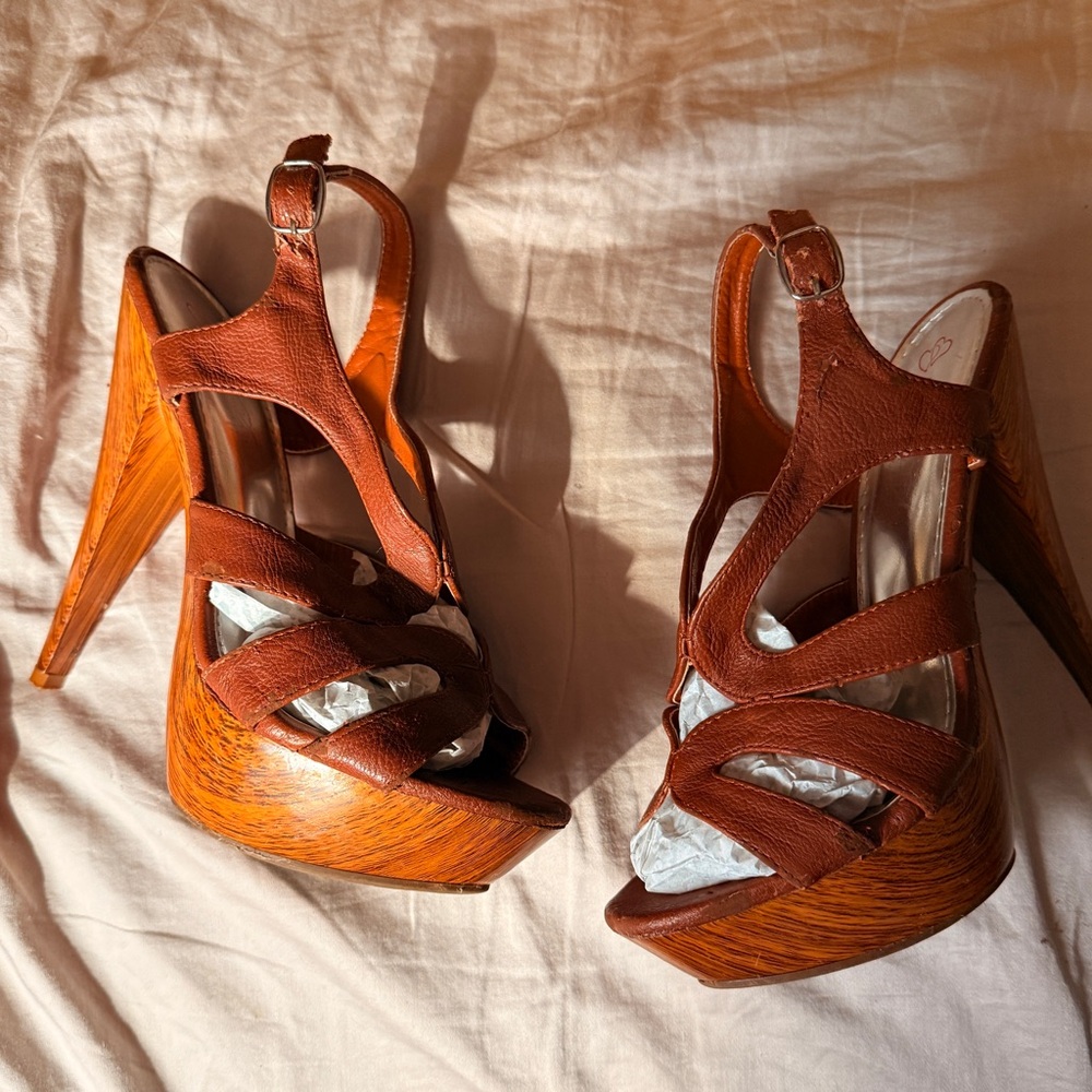 Brown Platform Heels